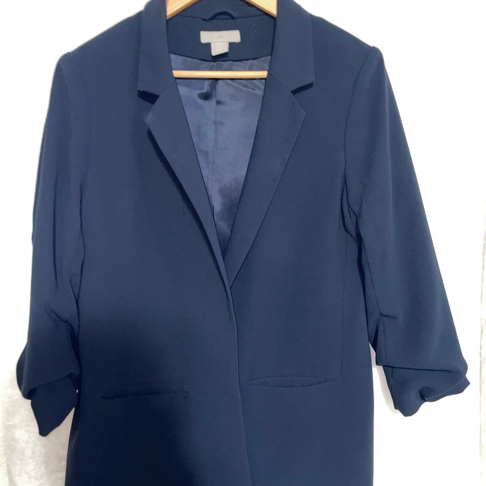Navy blue H&M oversized blazer